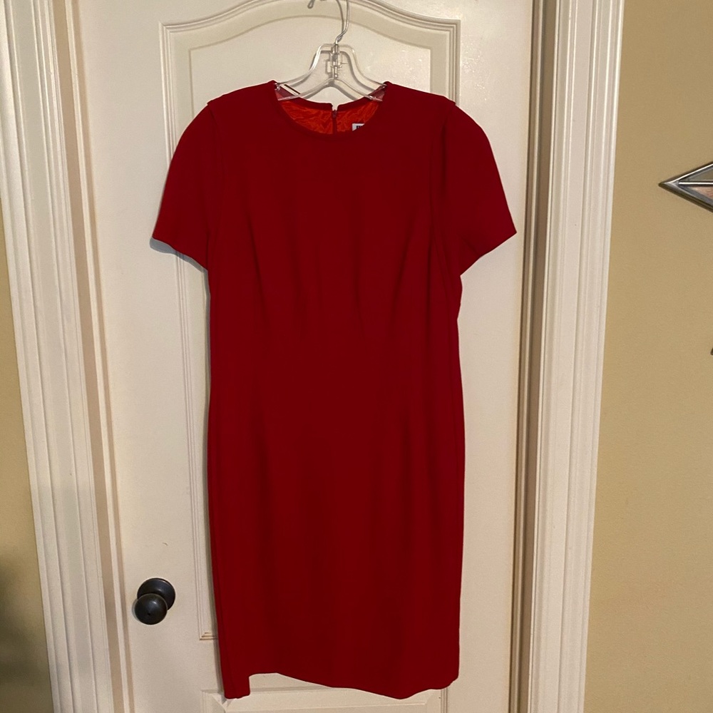 Jil Sander designer red dress Sz 10 (eu 42)